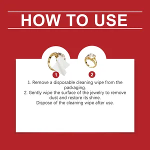 Guide détaillé sur l'utilisation des lingettes de nettoyage pour bijoux précieux.