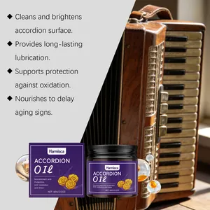 Harmisca accordion oil for deep cleaning, nourishing, and protecting instrument surfaces