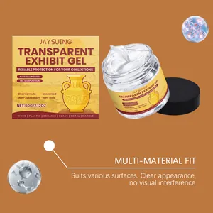 JAYSUING transparent exhibit gel for collection protection and multi-material surface fit.
