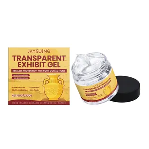 Jaysuing transparent exhibit gel for museum grade collection protection on multiple surfaces