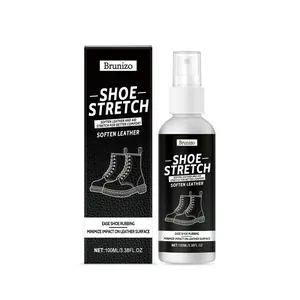 Spray Assouplissant pour Cuir Professionnel Spray Étirable pour Chaussures Formule Douce Solution de Soin du Cuir Finition Lisse
