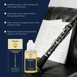 Harmisca tuning slide grease for musical instrument maintenance and lubrication, 50ml bottle.