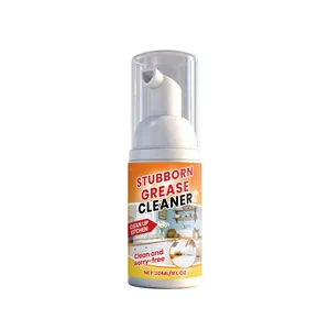 Nettoyant Moussant pour Graisse de Cuisine Dégraissant Taches Huile Tenaces Hotte Cuisinière Spray de Nettoyage Polissage Maison
