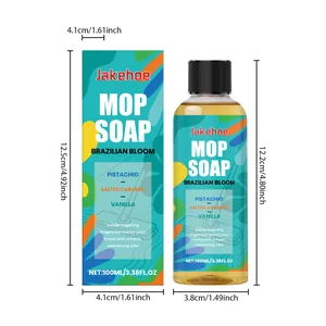 Vista detallada del jabón para fregona Brazilian Bloom de 100 ml con dimensiones exactas