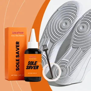 Σετ Jakehoe Sole Saver για αφαίρεση κιτρινίλας παπουτσιών με διάλυμα 50ml και βούρτσα