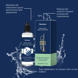 Harmisca piston oil for steel instruments in a 100ml bottle with retail packaging box.