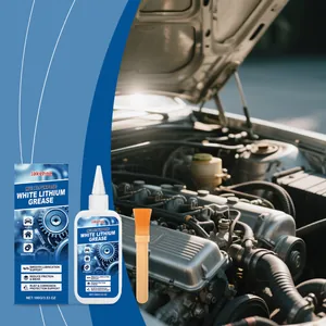 100g Jakehoe multi-purpose white lithium grease set with brush for car engine maintenance.