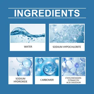 Infografía profesional que muestra los ingredientes químicos del limpiador multiuso