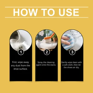 Detailed step-by-step instructions for using mild white shoe cleaner on sneakers