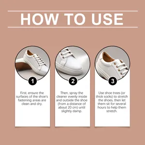 Stap-voor-stap instructies voor het gebruik van schoenrekkerspray op witte sneakers