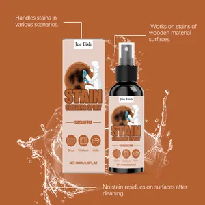 Vue détaillée du flacon et de la boîte du spray nettoyant Jue Fish de 100 ml.