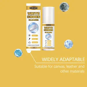 Detail of Jakehoe white shoe cleaner suitable for leather and canvas materials