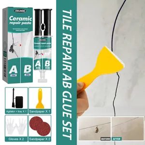 Detailed view of EELHOE waterproof ceramic repair paste AB glue set for tile cracks