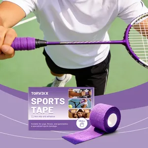 Nastro sportivo antiscivolo viola TORVIKX per impugnature con confezione inclusa.