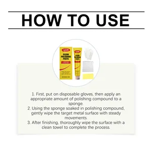 Step-by-step instructions for using vyreth metal polishing paste kit