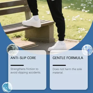 Agent antidérapant pour semelles de chaussures de sport blanches utilisé en extérieur