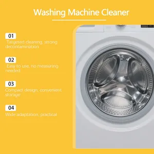 Effective washing machine cleaner tablets for deep decontamination and odor removal