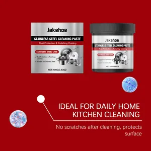 Effective Jakehoe stainless steel cleaning paste for daily kitchen surfaces and rust
