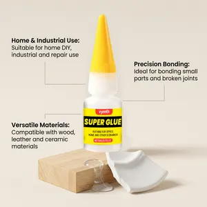 Super colla multiuso Vyreth per incollaggio di precisione di legno pelle e ceramica