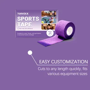 Nastro sportivo viola TORVIKX per impugnature, facile da tagliare e personalizzabile.