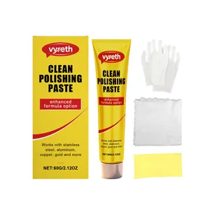 Vyreth Metal Polishing Paste Stainless Steel Cleaner Rust Remover Household Kitchen Cookware Polish Brightener Multi Surface Cleaning Cream