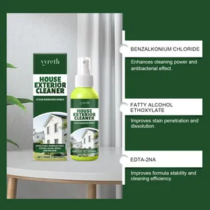 Detailed view of ingredients and benefits for vyreth house exterior stain remover