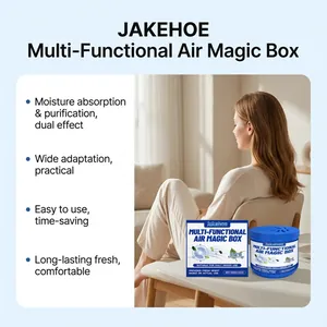 Multi-functional Air Magic Box for moisture absorption and long-lasting fresh scent.