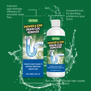 Jue Fish 100ml flüssiger Rohrreiniger für Küche und Dusche, effektive Entstopfung