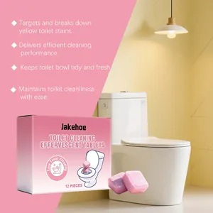 Jakehoe toilet cleaning effervescent tablets for removing yellow stains and refreshing bowl