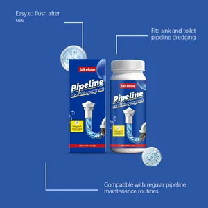 Jakehoe 100g pipeline cleaning agent powder for sink and toilet maintenance routines