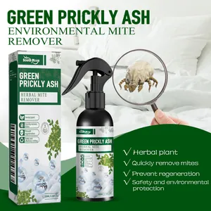 Detailed view of South Moon herbal green prickly ash mite remover spray for home use