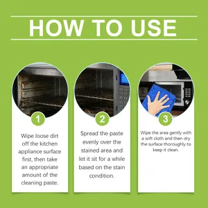 Instructions étape par étape sur l'utilisation de la pâte nettoyante pour appareils