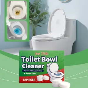 Jue Fish toilet bowl cleaner tablets 12pcs for automatic cleaning and odor removal