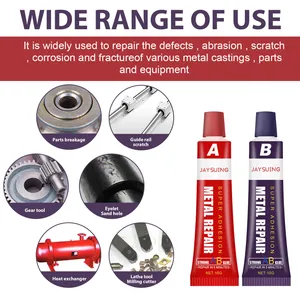 Jaysuing industrielles AB Metall Reparaturkleber Set für Metallkratzer und Brüche