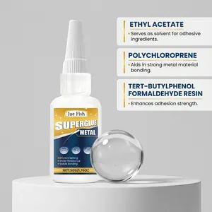 Inhaltsstoffanalyse für Jue Fish wasserfesten Metall-Sekundenkleber (50g)