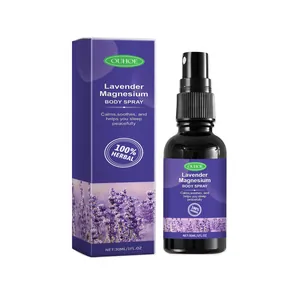 Lavendel-Magnesium-Körperspray von OUHOE, 30 ml Kräuterspray für einen besseren Schlaf