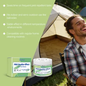 Jakehoe PBO dubbel-effect ongediertebestrijding gel kralen in een camping setting