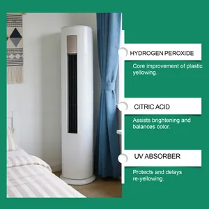 Limpiador eficaz contra el amarilleo del plástico para electrodomésticos blancos.
