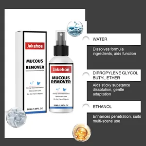 Détails des ingrédients du nettoyant Jakehoe avec éthanol et eau pour surfaces
