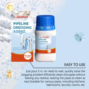 Jakehoe pipeline dredging agent for efficient drain cleaning in kitchens and bathrooms
