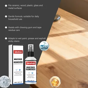 Détails du spray dissolvant d'adhésif JAKEHOE pour diverses surfaces domestiques