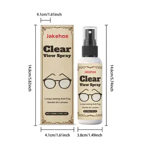 Jakehoe 100ml spray antivaho para gafas dimensiones de la botella y de la caja