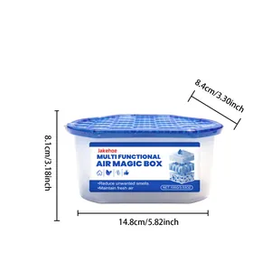 Detail met afmetingen van de Jakehoe multifunctionele lucht-magische box