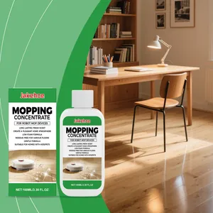 Jakehoe concentrated floor cleaner for robot mops shown in a bright home interior
