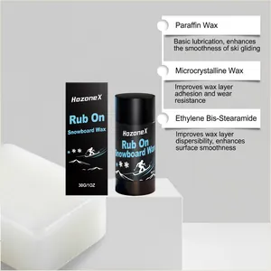 Detailinfos zu HozoneX Snowboard-Wachs Inhaltsstoffen wie Paraffin und Mikrowachs