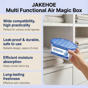 Detailweergave van JAKEHOE Air Magic Box met compact ontwerp voor vochtabsorptie.