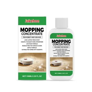 Jakehoe Concentrated Floor Cleaner Liquid Deep Cleaning Brightening Polish for Wood Tile Robot Vacuum Lemon Scent