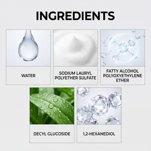 Detail page showing the safe active ingredients of the professional oven cleaner spray formula