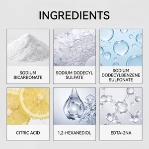 Safe ingredients breakdown of washing machine cleaning tablets with citric acid formula