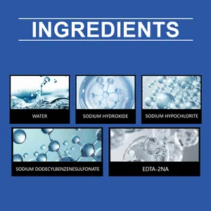 Detailed ingredient list for effective sink and drain pipe cleaner chemical breakdown